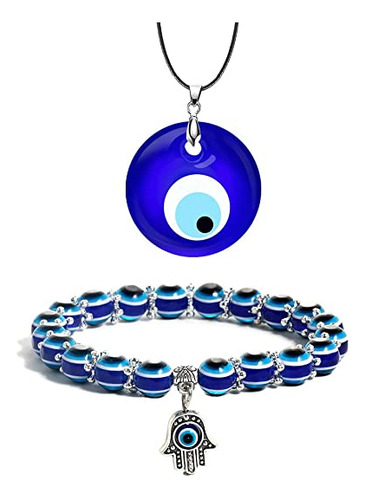 Summer Love Glaze - Collar De Cristal De Mal De Ojo De Ojo,