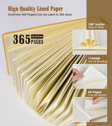Cuaderno Rayado, Diario B5 De 365 Paginas Para Escribir Cuad