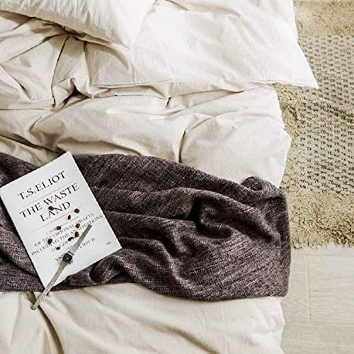 Etdiffe Juego De Edredón Beige Tamaño Queen, Juego De Cama M