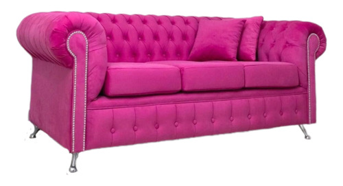 Sillon Sofa Chesterfield 3c En Pana Línea Premiun ¡¡oferta!!