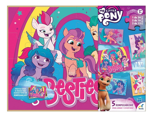 Set De 5 En 1 Rompecabezas Novelty My Little Pony