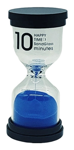 Ampulheta 10 Minutos Areia Azul Decoração Retro