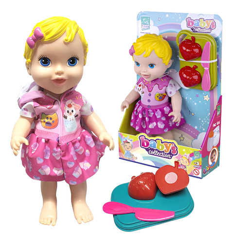 Boneca Bebe Reborn Perfumada Frutinha Com Velcro Morango