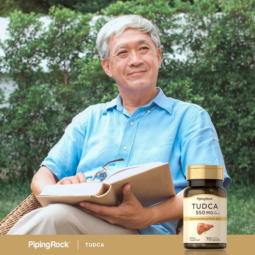 Piping Rock Tudca 550 Mg | 70 Cápsulas | Ácido Tauroursodeox