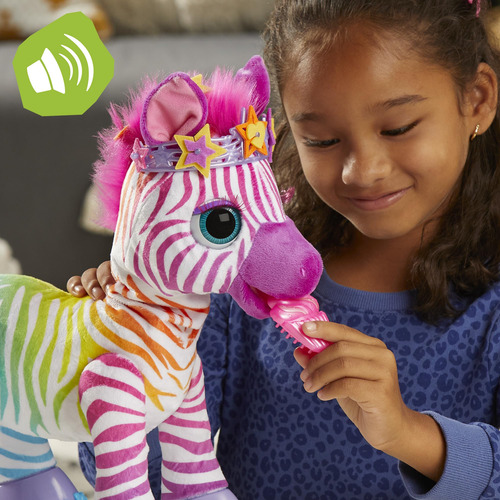 Juguete Electrónico Furreal My Rainbow Zebra Con 80+