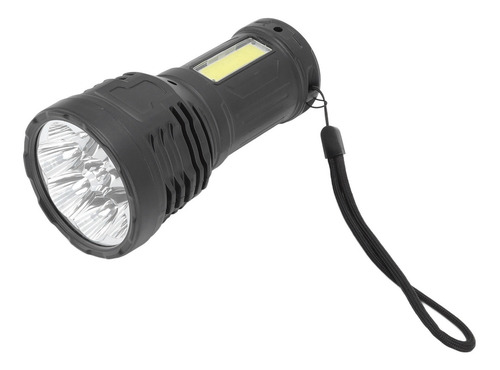 Potente Linterna Led De Antorcha Multifuncional Negra Portát