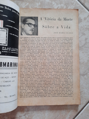 Álbum Rubro-negro # 5 De 1956 Flamengo Tri Campeão Carioca (Usado)
