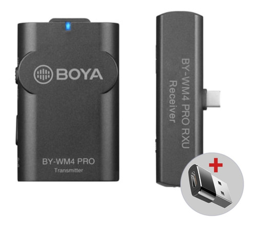 Kit Micrófono Boya By-wm4 Pro K5 Inalámbrico Usb-c Android