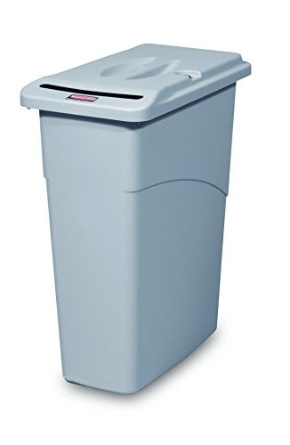 Rubbermaid Slim Jim Residuos Confidencial Combo, 87 L - Gris