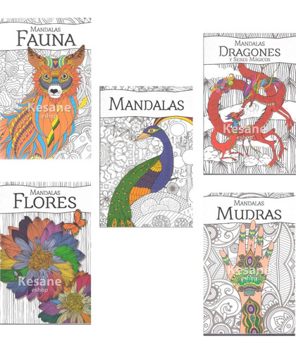 Imagen 1 de 7 de Paquete Mandalas Libro Relajacion Colorear Iluminar Terapia