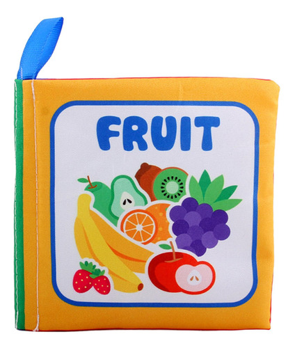 2 Soft Cloth Books Early Development Parent-child Fruits