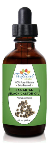 Tropical Holistic Aceite De Ricino Negro Jamaicano 100% Puro