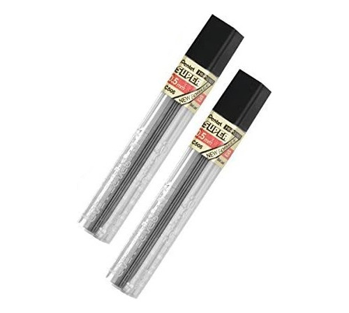 02 Minas Pentel Super Hi-polymer Hb 12 Unidades C/u