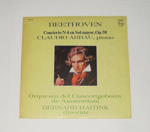 Claudio Arrau Haitink Beethoven Concierto No. 4 Lp Vinilo