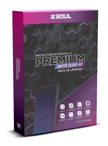 Film Hidrogel Matte Pack X25 Unidades Soul