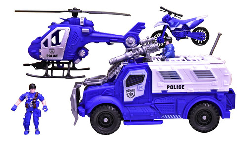 Vehiculo De Juguete Rescue Team Camion-helicoptero (25024)