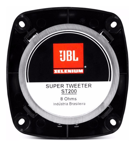 Kit 2 Super Tweeter Selenium St200 140wrms O Par + Capacitor Cor Preto