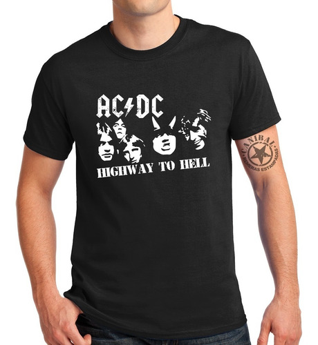 Remeras Acdc Highway To Hell Remeras Estampadas Canibal