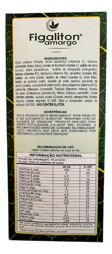 Figaliton Amargo Com Ervas Amargas