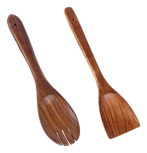 Lx Lekhx Cucharas De Madera Para Cocinar Antiadherentes, Esp