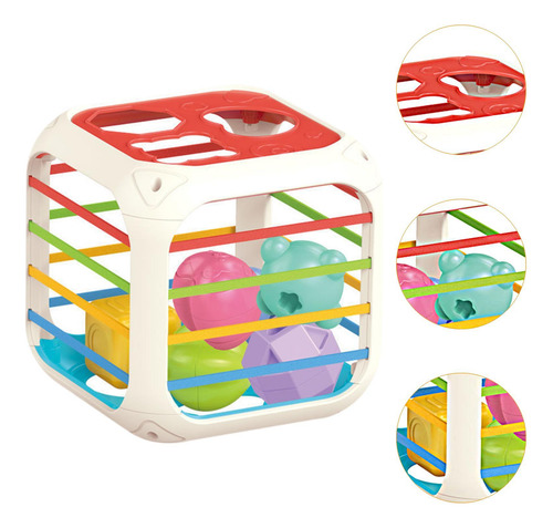 Actividad Cube Bin De Forma Sensorial Bloques Accesorios