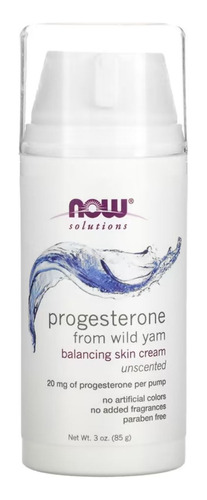 Now Progesterona Natural Crema Equilibrante S/fragancia