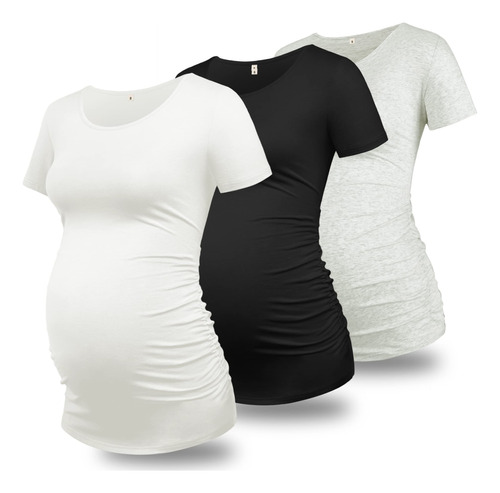 Glamix Camisas De Maternidad Para Mujer, Camisetas De Manga 