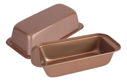 Molde Pan Budín Hudson Doble Capa Antiadherente 33 Cm Color Cobre