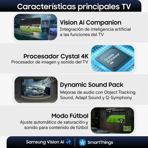 55"" Crystal Uhd U8000H 4K Samsung Vision Ai Smart Tv (2026)