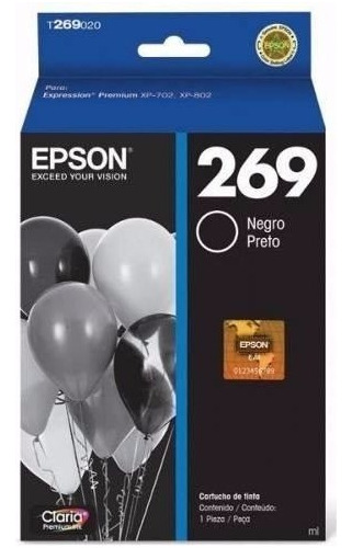 Cartucho Epson 269 Negro Mate Original Xp 702 Xp 802