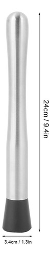 Coquetel Prático De Pilão De Aço Inoxidável Ice Muddler