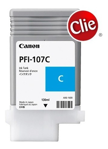Tinta Canon Pfi-107c Cyan Cian Original Pfi107c  // Clie