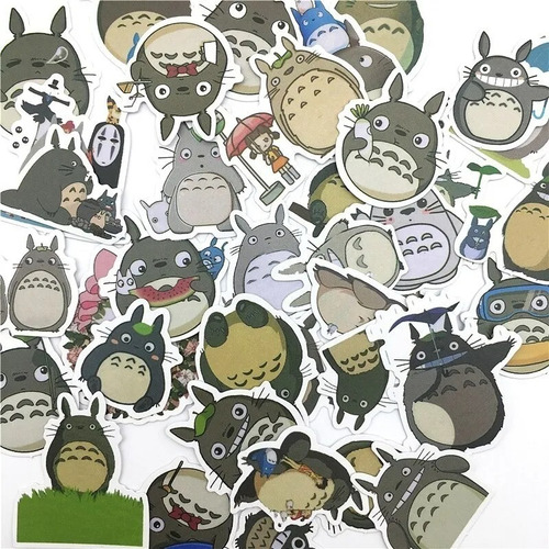 Imagen 5 de 5 de Totoro - Set De 50 Stickers / Calcomanias