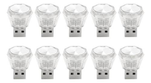 Luces Led Usb, 10 Unidades, Brillo Ajustable