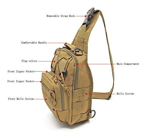 Brand: Dunnta Tactical Sling Bag, Military