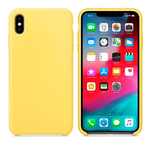 Funda Silicone Case Compatible Con iPhone XS Max Cover Suave