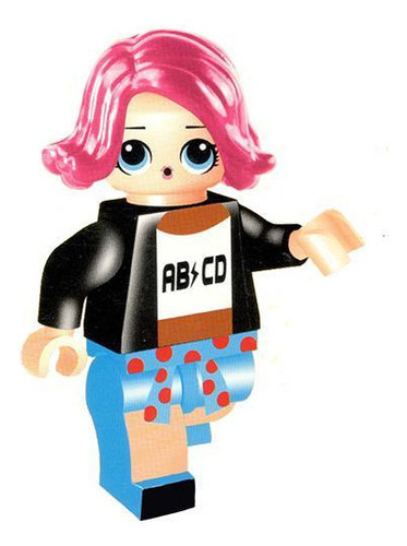 Boneca Lol Bloco De Montar Compatível Com Lego - Rocker