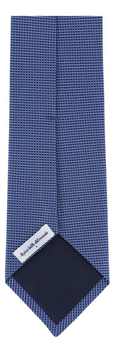Corbata Brera Microdiseño De Seda Scappino Color Azul medio