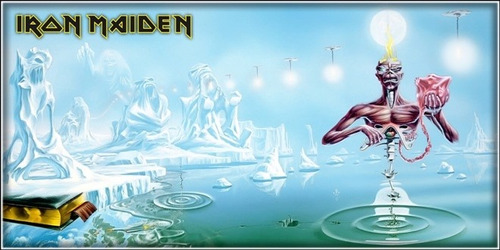 Poster Grande Hd Banda Iron Maiden 45cmx90cm Seventh Son