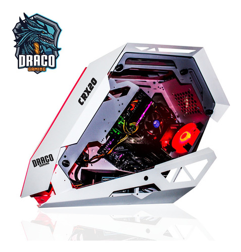 Imagen 4 de 5 de Case Gamer Rgb Draco Gaming Dg-crx20 White
