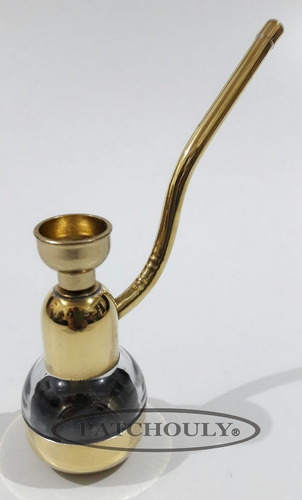 Imagen 2 de 4 de Pipa De Agua Mini 12 Cm. Altura Bronce/acrílico. 3 Modelos