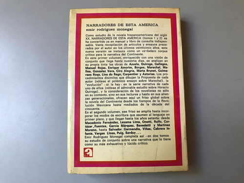 Narradores De Esta América Vol. 1 - Emir Rodríguez Monegal (Usado)