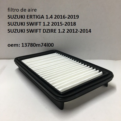 Filtro De Aire Suzuki Swift 1.2 2015-2018 13780m74l00