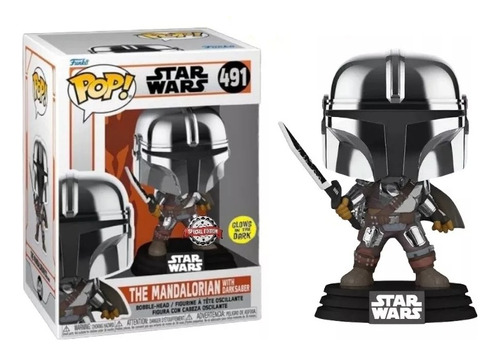 The Mandalorian Sable Oscuro Brilla Oscuridad Funko Pop