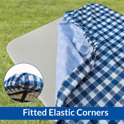 Funda Elástica Para Mesa Plegable Impermeable Y Lavable