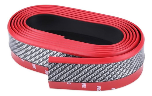 Bumper Lip Faldon Carbono + Rojo Paragolpe Delantero 2.5m W6