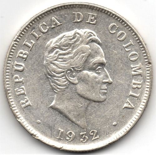 50 Centavos 1932 Sin B Plata