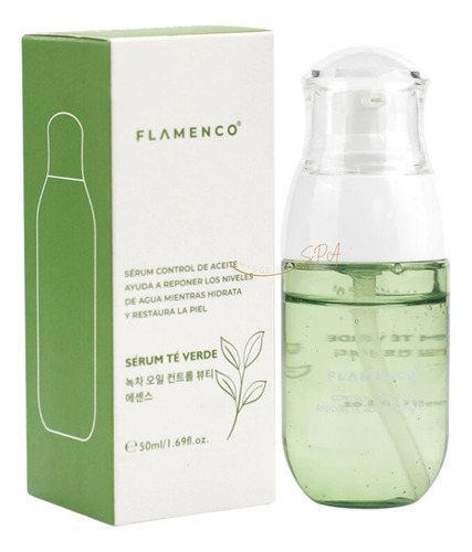 Serum Te Verde Flamenco Control De Aceite Restaura La Piel