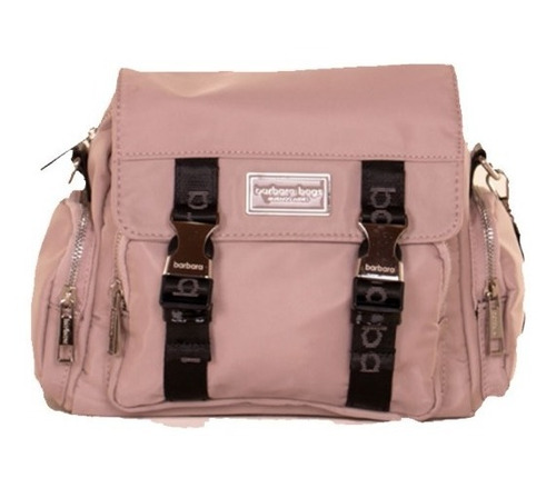 Cartera Bandolera De Nylon Marca Barbara Bags Reforzada