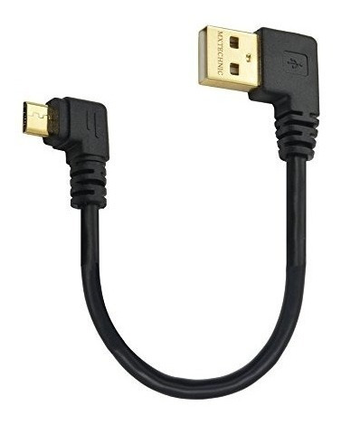 Cable Cargador Mxtechnic Chapado En Oro Corto Micro Usb, 10 